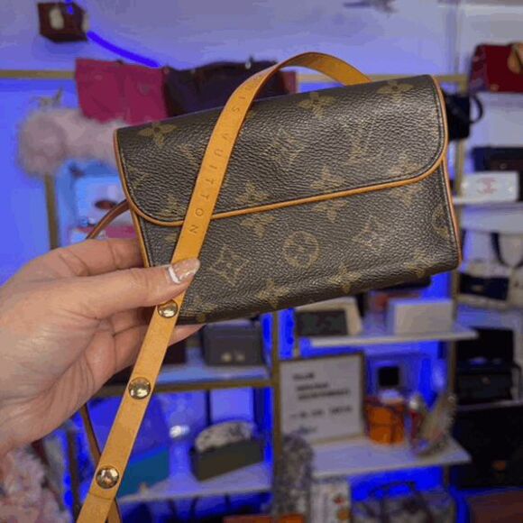 Louis Vuitton LV Brown Monogram Pochette Florentine Belt Bag Small - Picture 1 of 16
